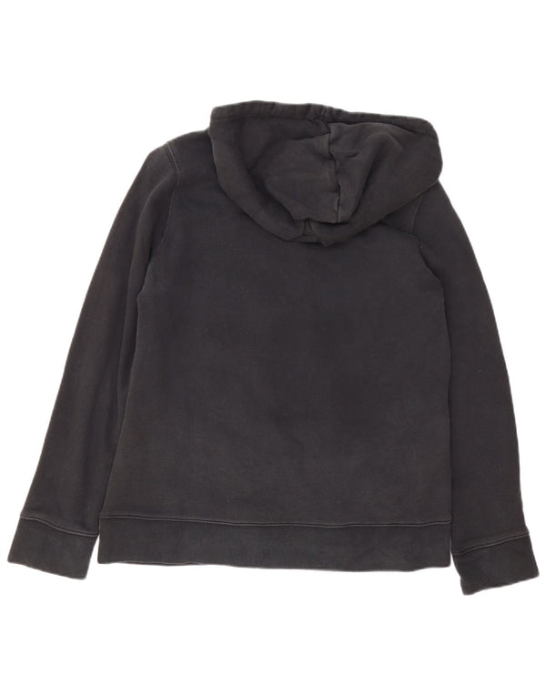 Adidas - Sudadera con capucha para mujer, diseño gráfico de gran tamaño, Reino Unido 10, tamaño pequeño, algodón negro