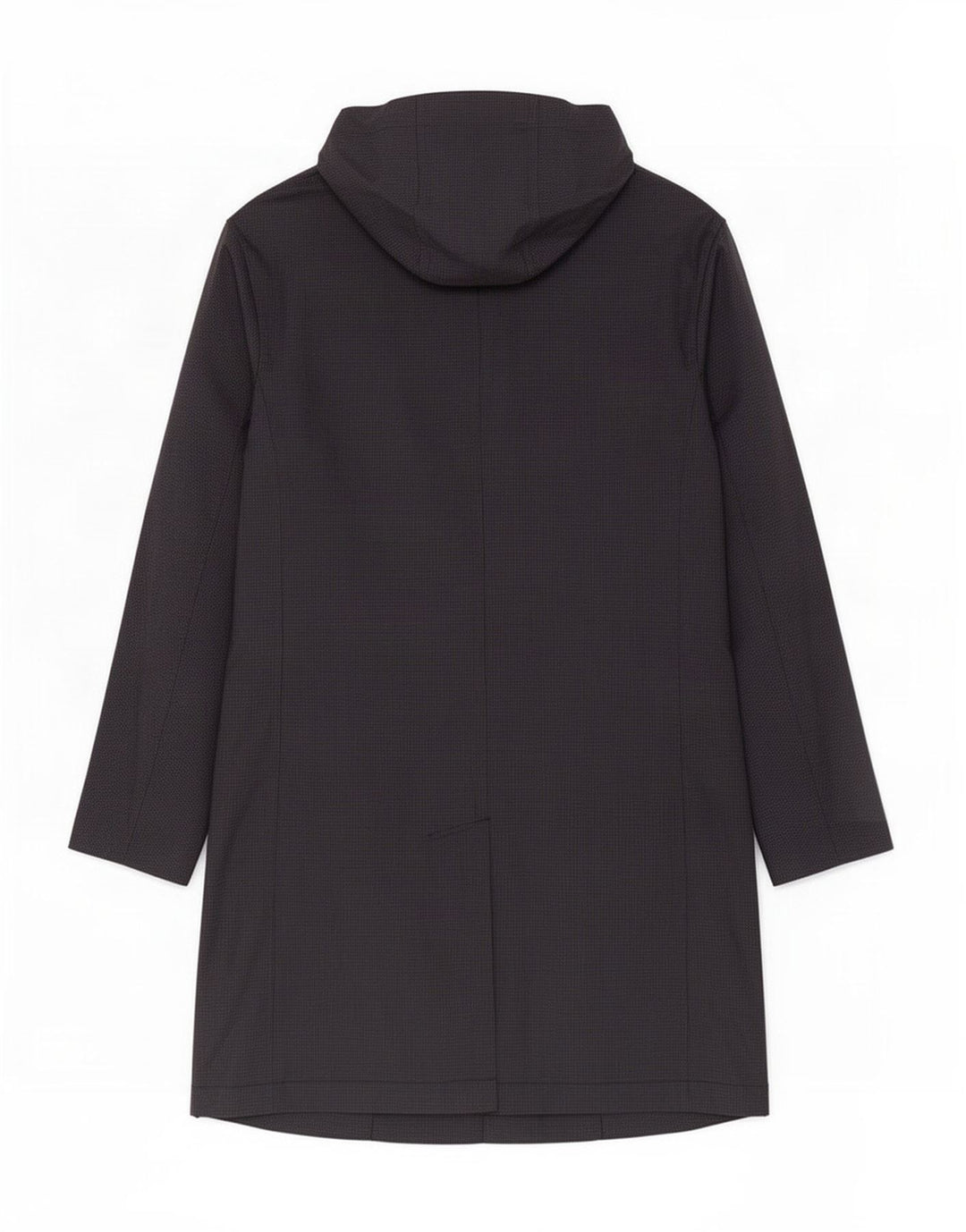 Zara Abrigo con capucha para hombre UK 40 Grande Poliéster de pata de gallo negro