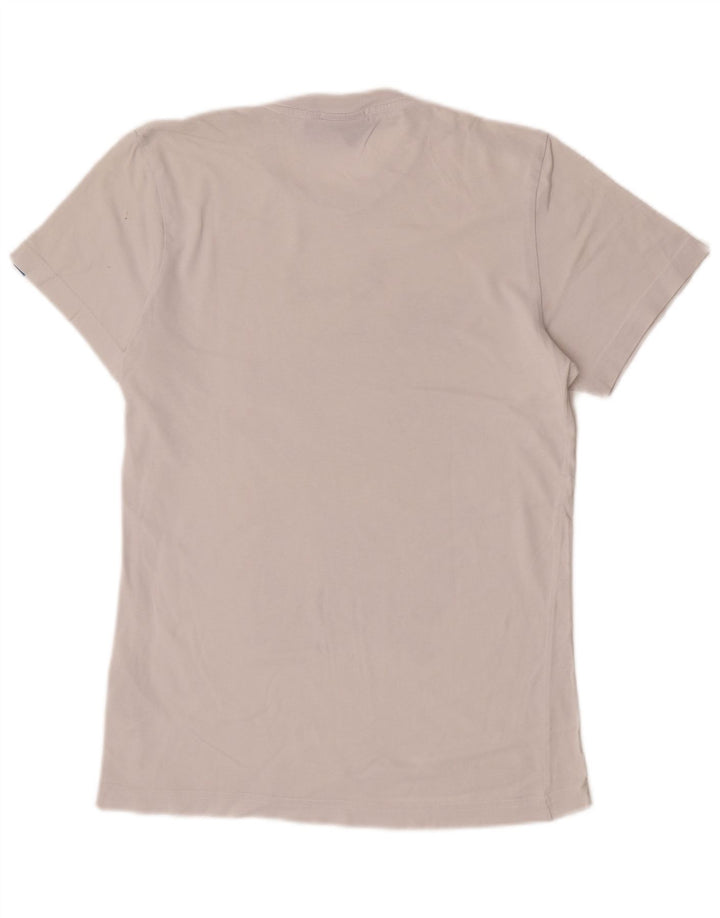 Adidas - Camiseta gráfica para hombre, talla pequeña, algodón blanco