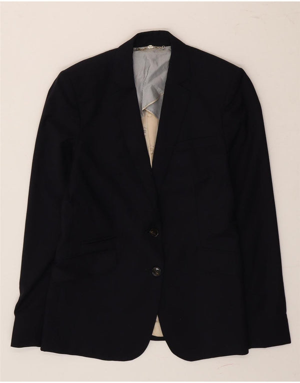Massimo Dutti Chaqueta Blazer De 2 Botones Mujer EU 40 Mediana Lana Azul Marino