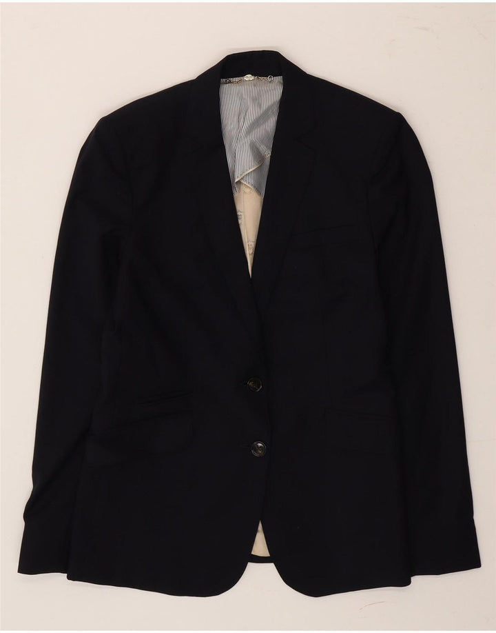 Massimo Dutti Chaqueta Blazer De 2 Botones Mujer EU 40 Mediana Lana Azul Marino