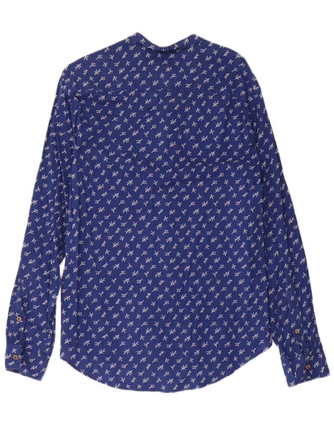 Camisa Benetton Hombre XS Azul Floral