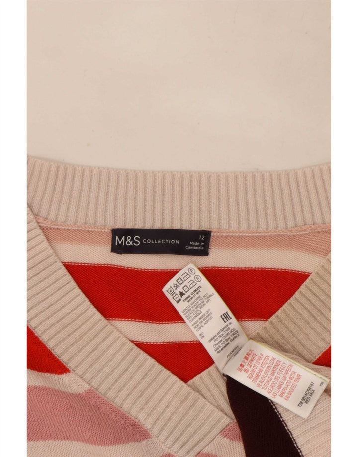 Marks & Spencer Suéter con Cuello en V para Mujer UK 40 Mediano Multicolor