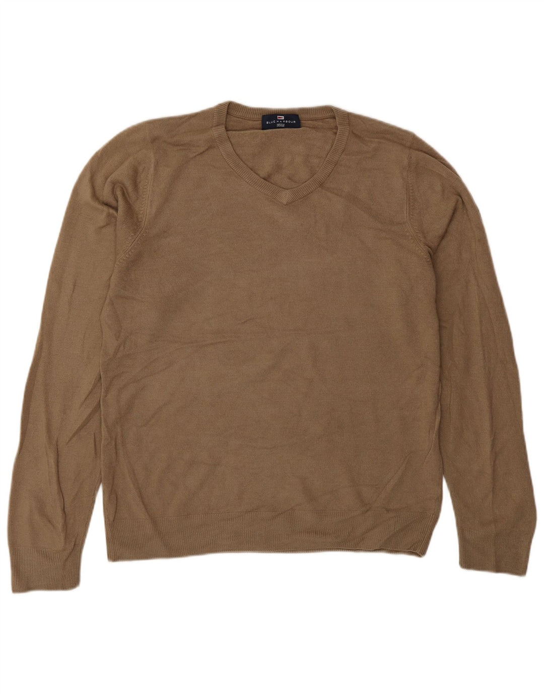 Marks & Spencer Jersey Azul Harbor con Cuello en V para Hombre Acrílico Marrón Pequeño