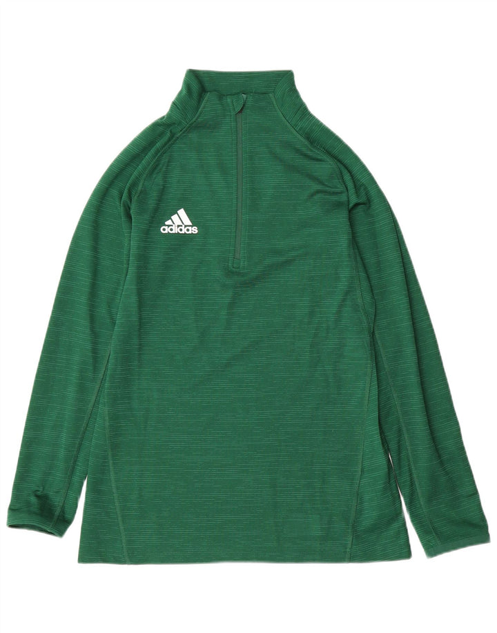ADIDAS Mujer Aeroready Jersey Chándal Top UK 8/10 Pequeño Verde