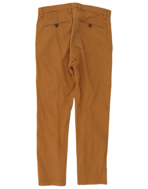 Zara Mens Slim Chino Pantalones EU 42 Large W32 L28 Beige