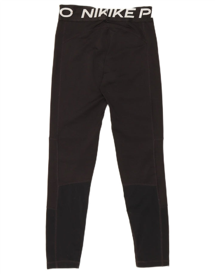 Nike Leggings Dri Fit Graphic para niños 10-11 años Mediano Negro Colorblock