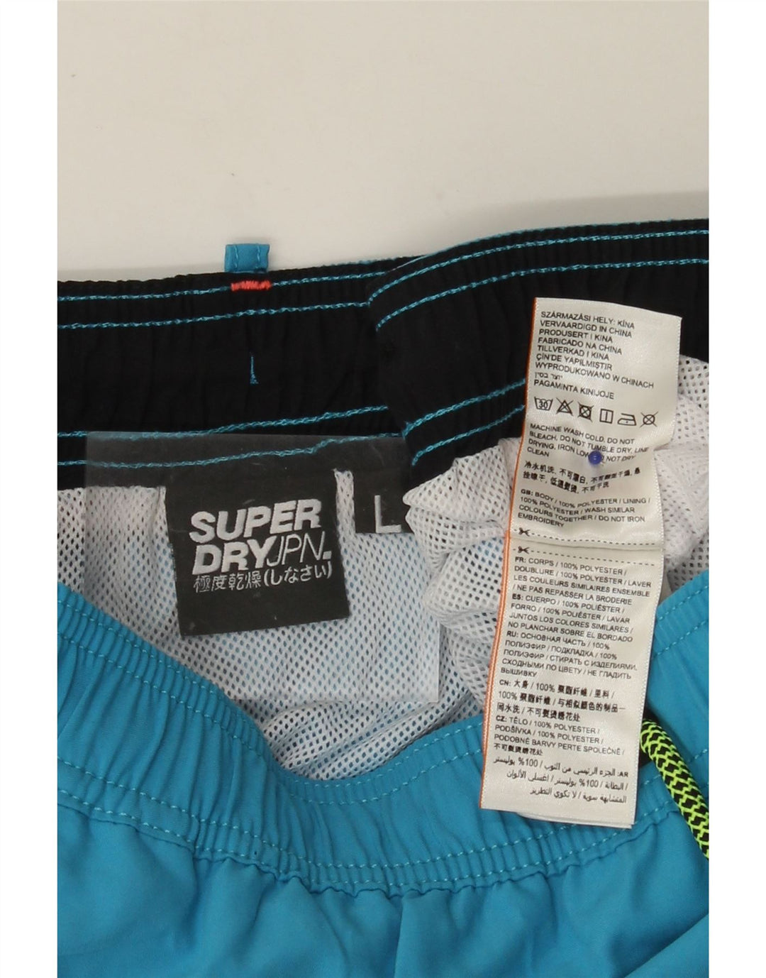 SUPERDRY Bañador Hombre Azul Grande Poliéster