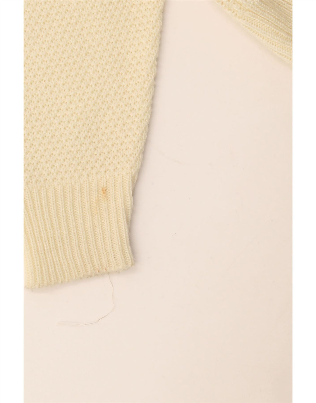Vintage mujer Cardigan suéter Reino Unido 14 Medio Beige