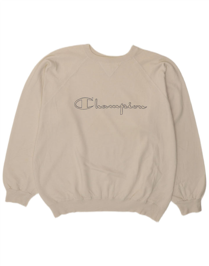 Champion Sudadera Gráfica para Hombre Jumper XL Algodón Blanco