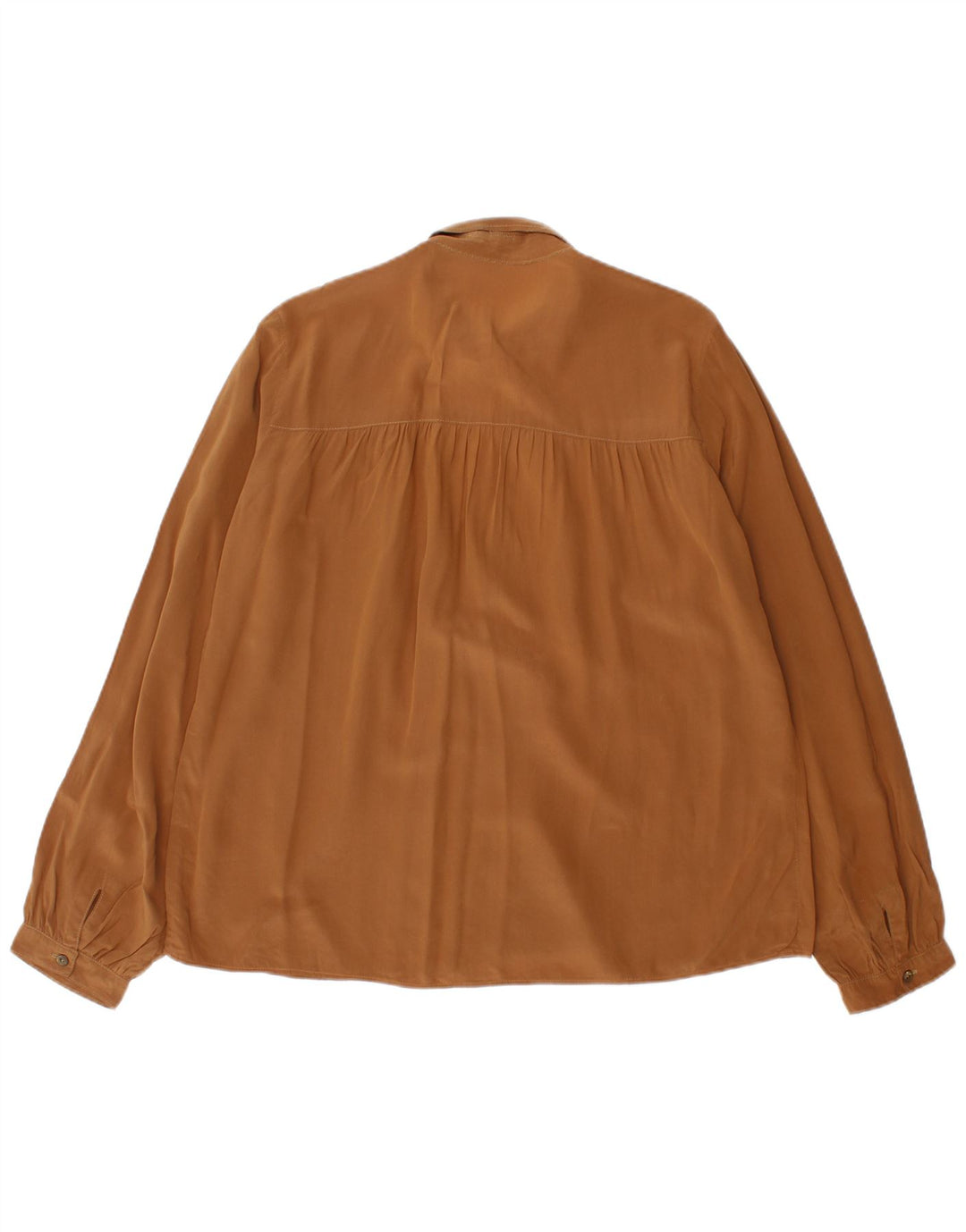 VINTAGE Camisa de mujer Reino Unido 18 XL Marrón