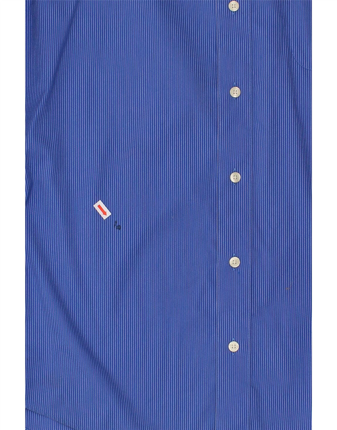EDDIE BAUER Mens Tall Shirt Large Blue Pinstripe Cotton Vintage Eddie Bauer and Second-Hand Eddie Bauer from Messina Hembry 