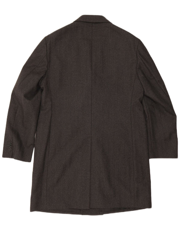 Ader Abrigo de doble botonadura para hombre IT 54 2XL Lana gris