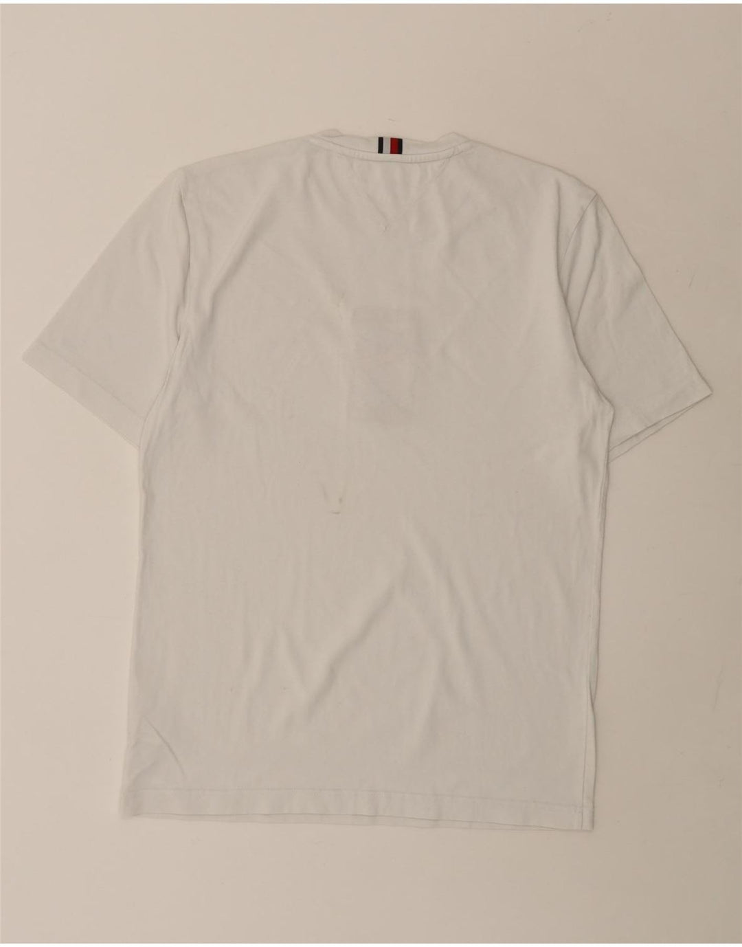TOMMY HILFIGER Camiseta gráfica para hombre Top Medium White Cotton