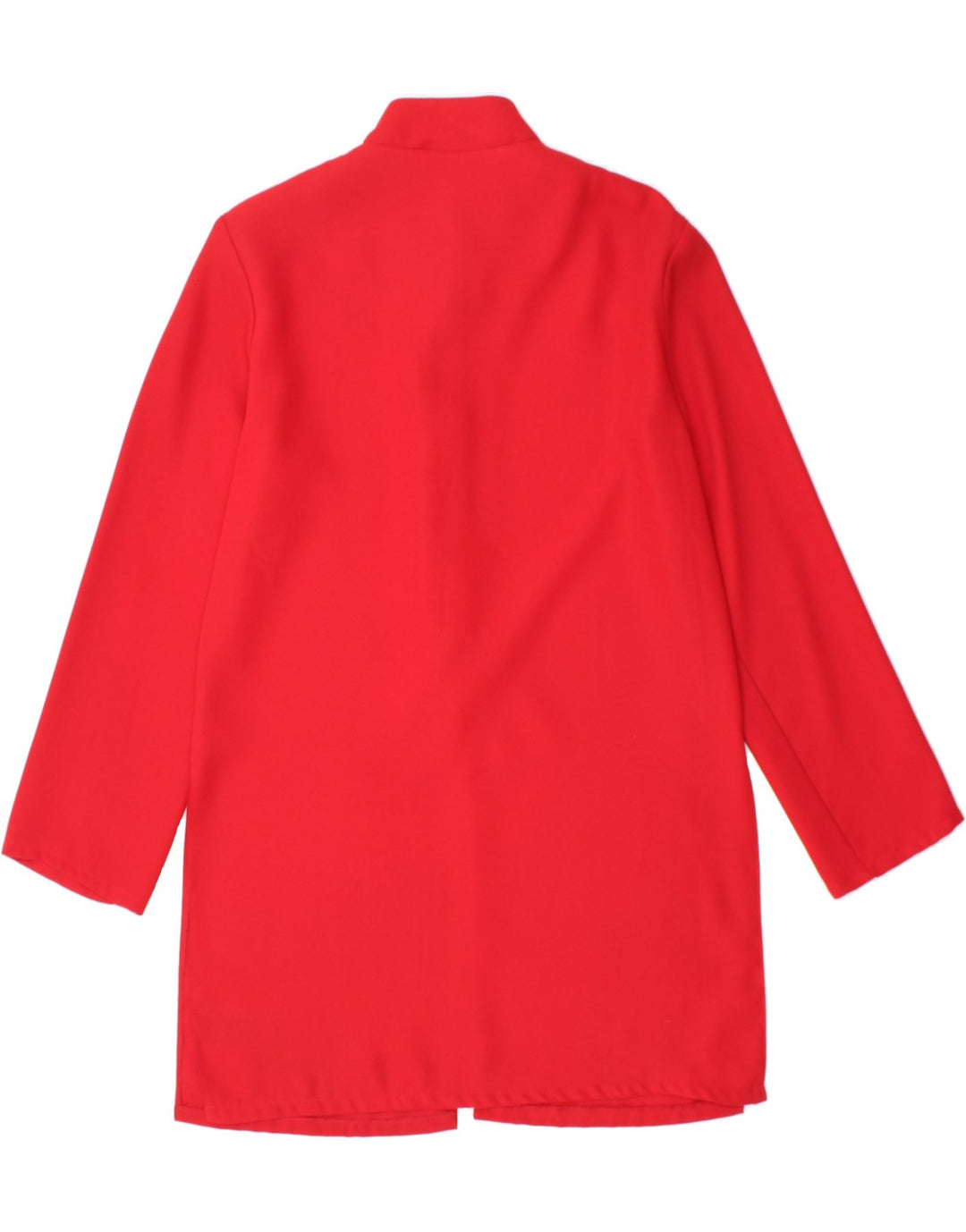 VINTAGE Womens Overcoat UK 14 Medium Red Polyester Vintage Vintage and Second-Hand Vintage from Messina Hembry 