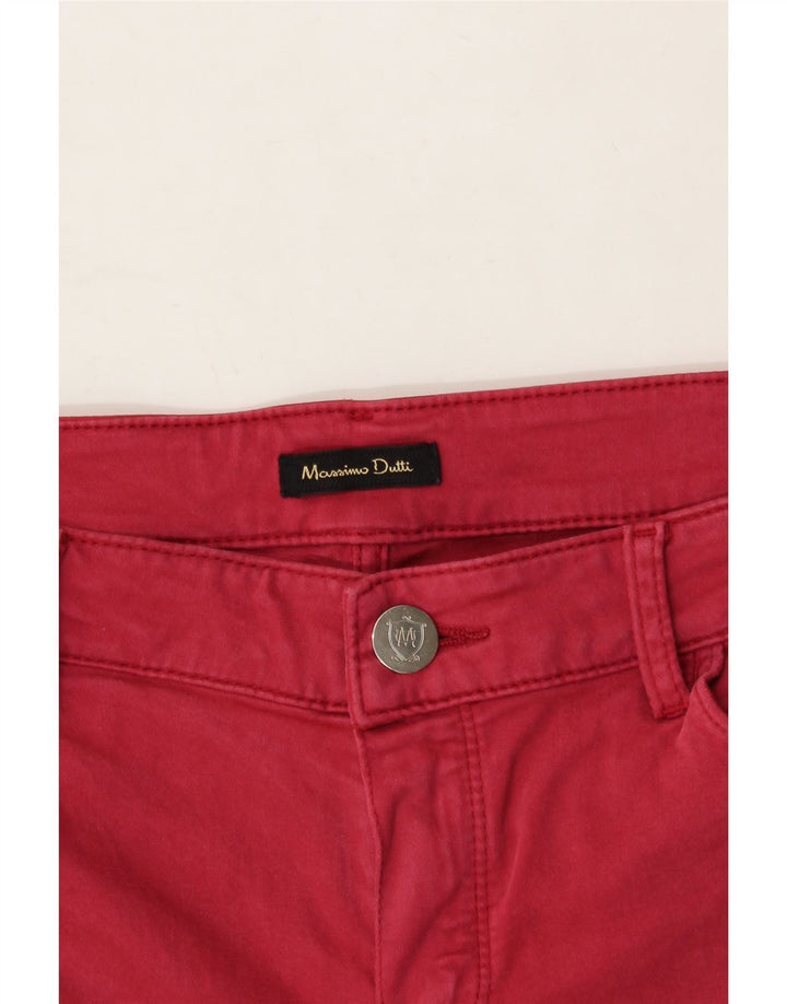 MASSIMO DUTTI Womens Skinny Jeans EU 40 Medium W30 L30 Red Cotton Vintage Massimo Dutti and Second-Hand Massimo Dutti from Messina Hembry 
