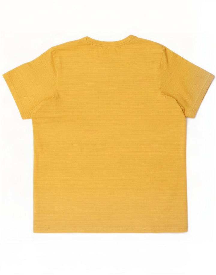 Camiseta Nike Dri Fit Standard para hombre, talla pequeña, poliéster amarillo