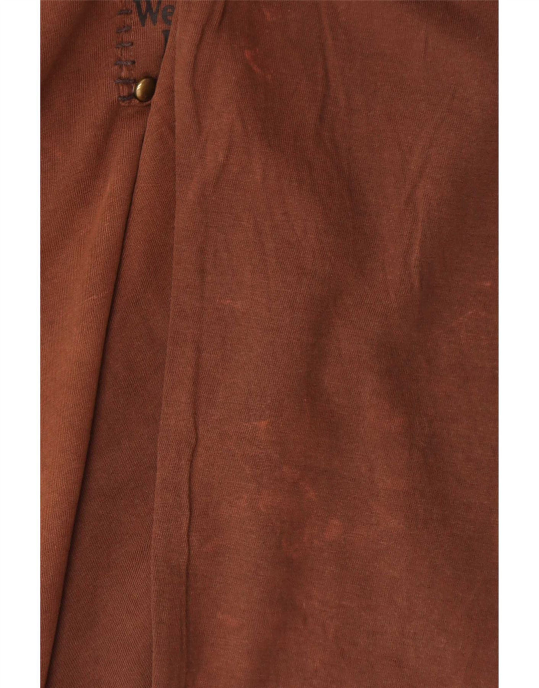 Bromfield Mens Top Manga Larga 2XL Algodón Marrón
