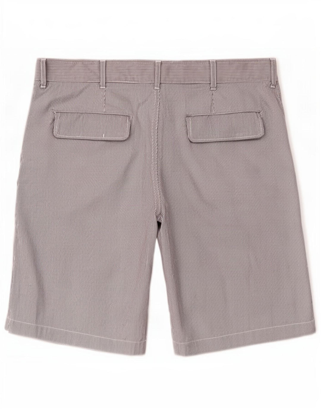 Pantalones Cortos Informales Benetton Hombre IT 48 Medium W38 Azul Rayas