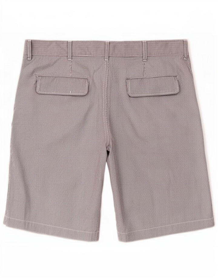 Pantalones Cortos Informales Benetton Hombre IT 48 Medium W38 Azul Rayas