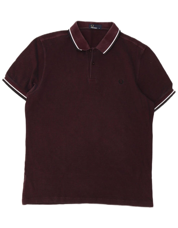 Polo Fred Perry Hombre XL Algodón Burdeos