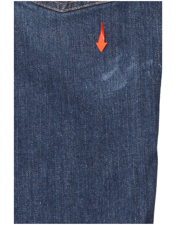 FAT FACE Vaqueros Elise de pierna ancha para mujer UK 8 Small W28 L28 Azul marino