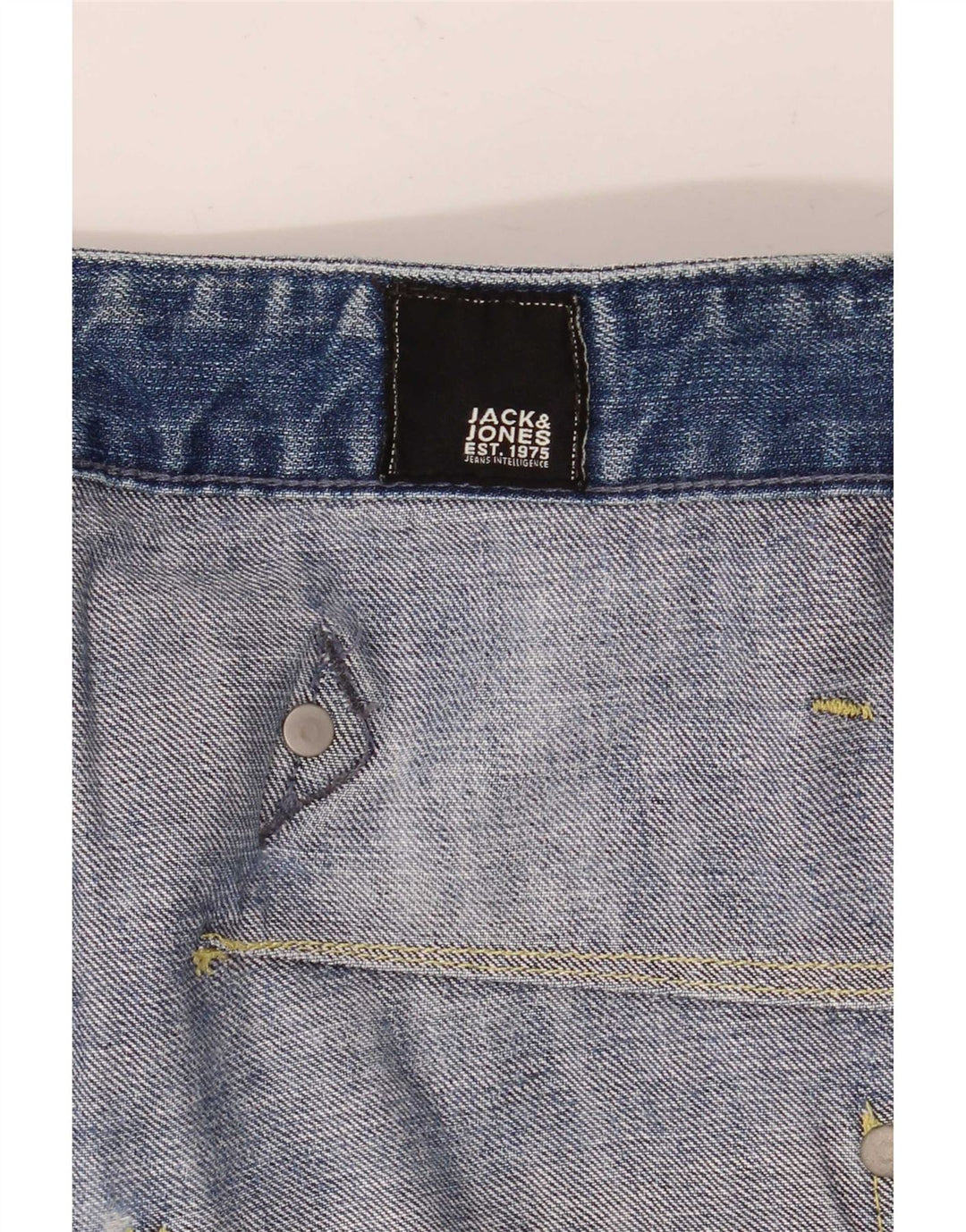 Jack & Jones Vaqueros recortados desgastados estilo cargo para hombre W30 L25 Azul