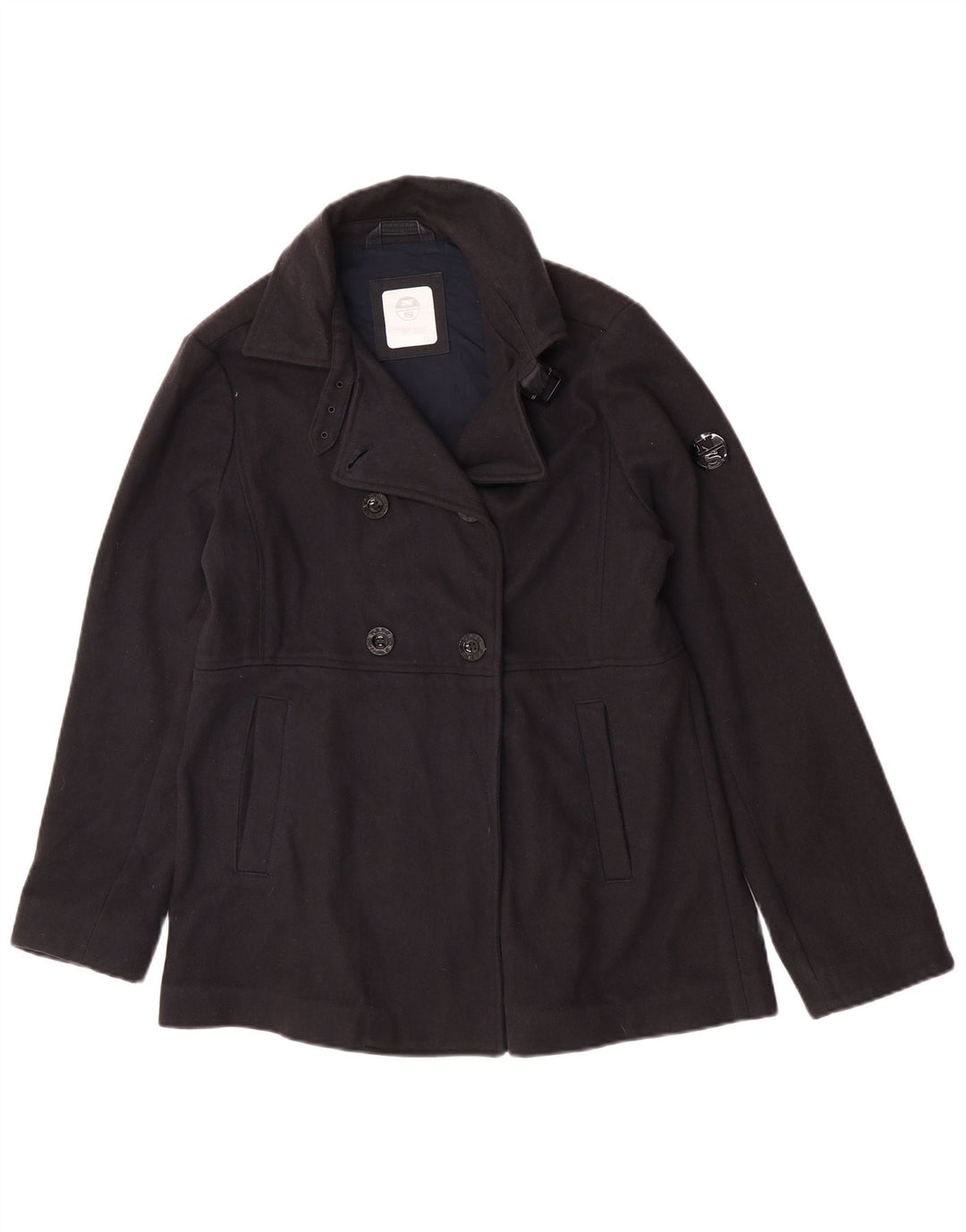 Chaquetón para mujer de North Sails, talla 40, talla grande, clásico de lana azul marino