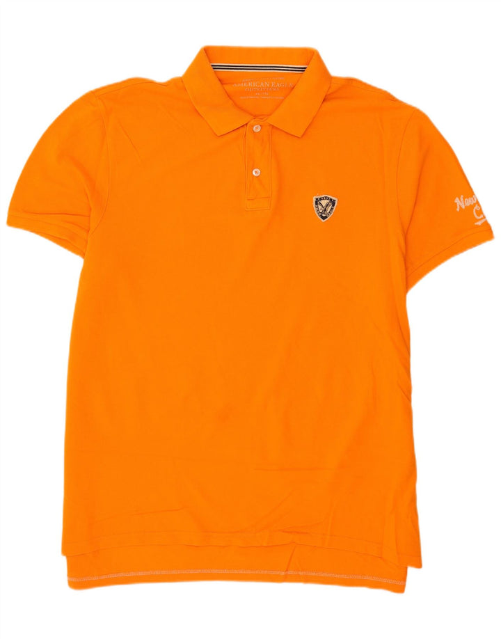 American Eagle Polo Hombre 2XL Algodón Naranja