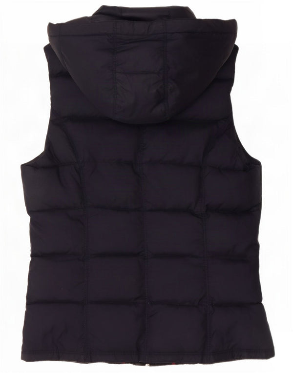 Chaleco acolchado con capucha para mujer Tommy Hilfiger UK 40 Small Azul marino Nylon