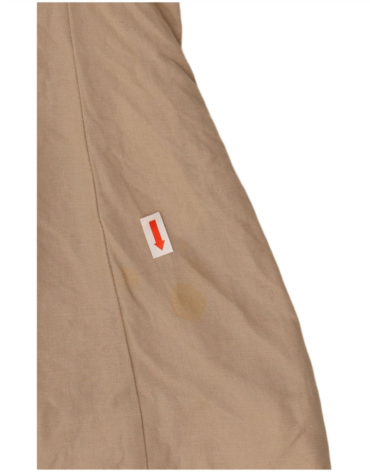 Armani Chaqueta Blazer de 1 Botón para Mujer UK 10 Small Beige Cotton