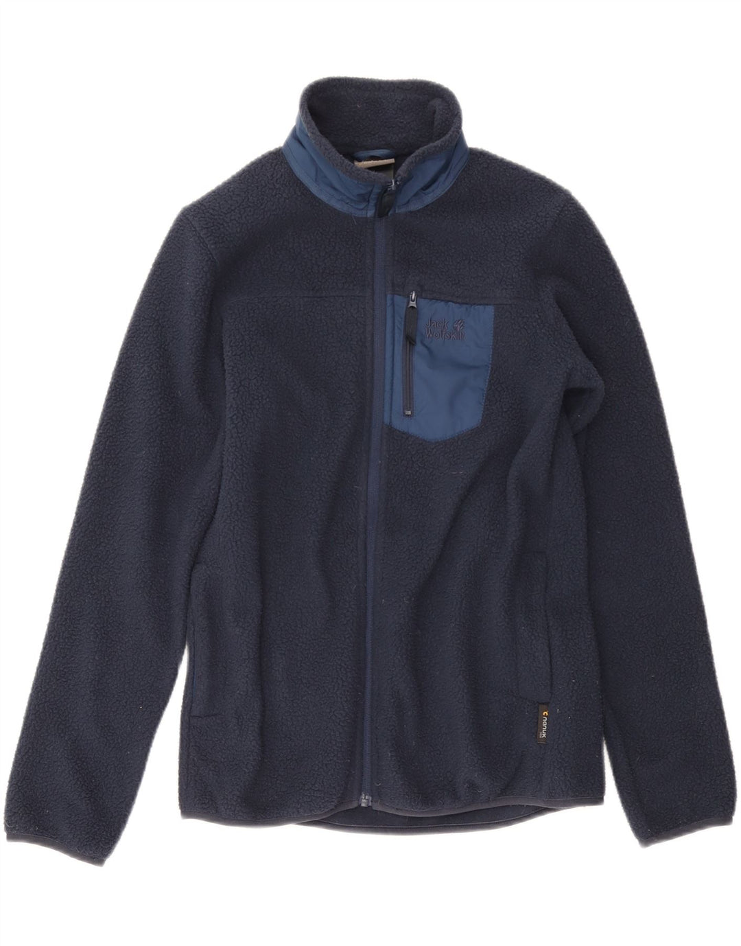 JACK WOLFSKIN Chaqueta polar para niño 13-14 años Azul marino Colorblock