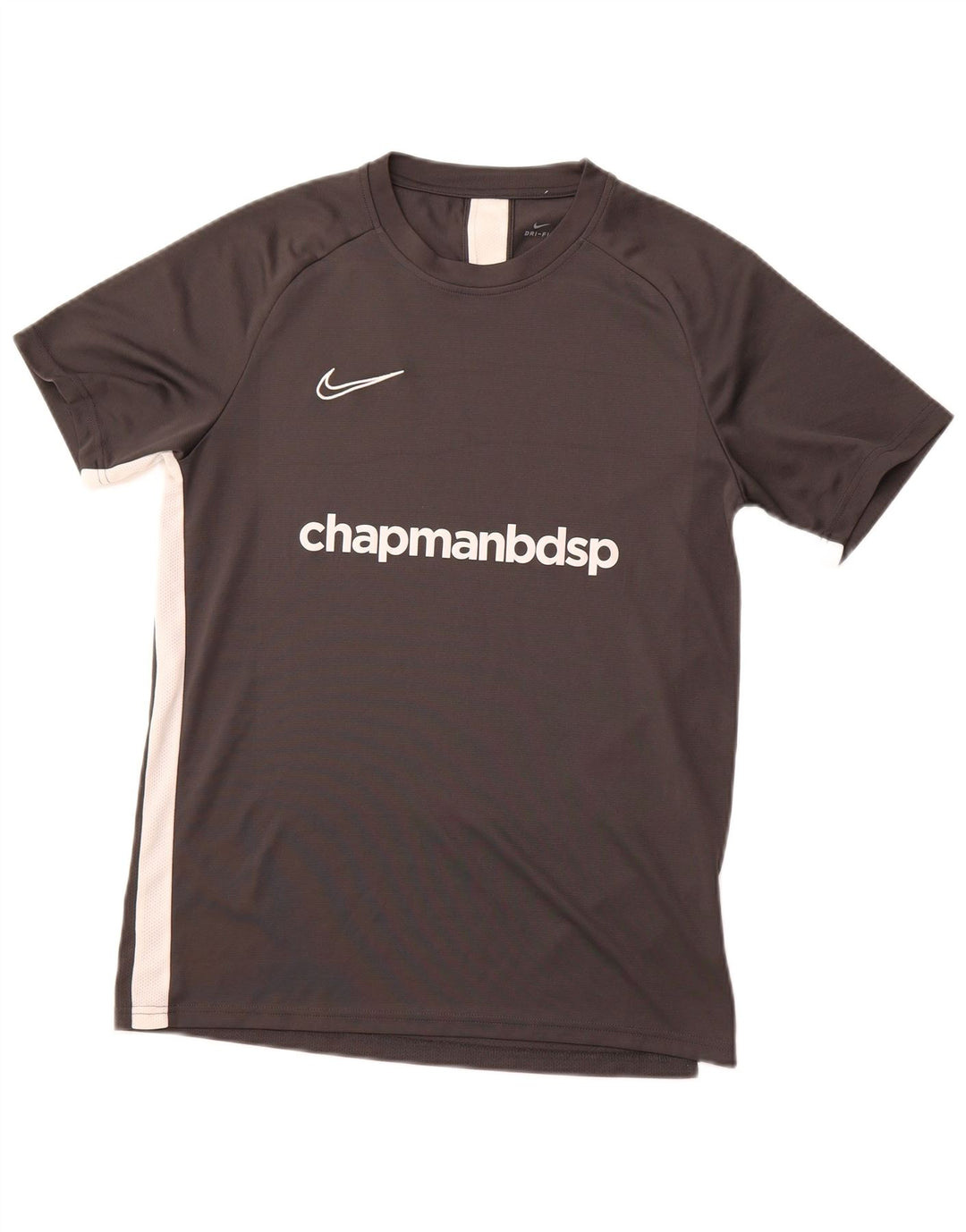 NIKE Camiseta gráfica para hombre Top grande gris color block poliéster