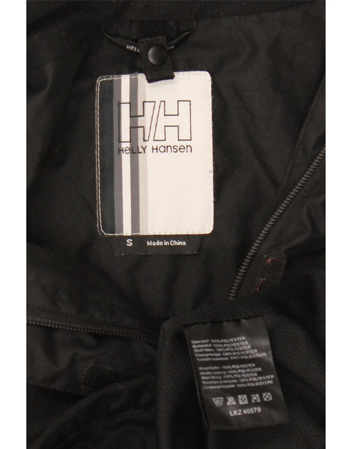 Helly Hansen Chaqueta cortavientos con capucha de gran tamaño para mujer UK 10 Small Black