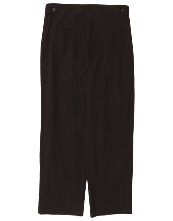 Massimo Dutti Pantalón Traje Cintura Alta Mujer EU 40 Medium W30 L28 Negro