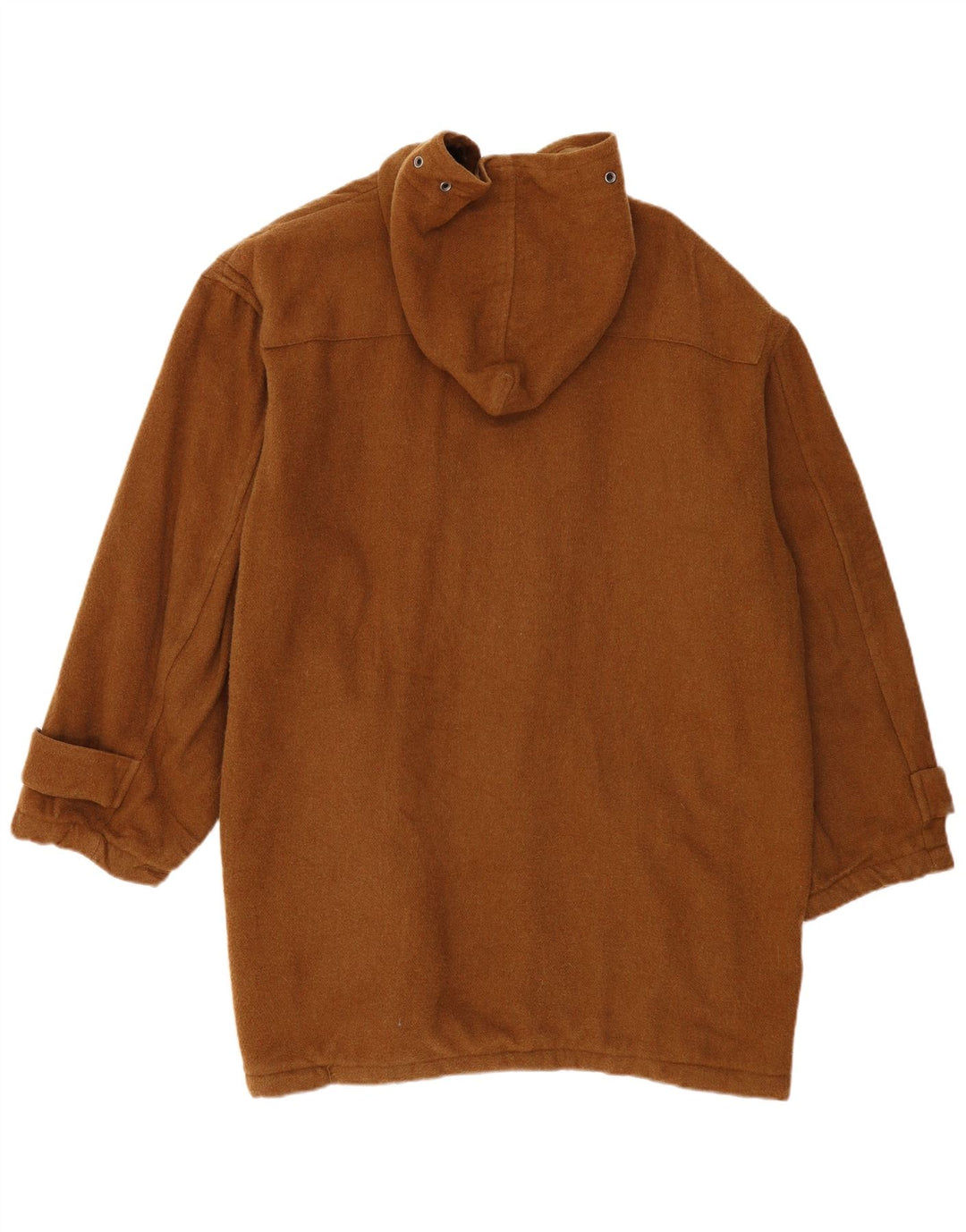 MEXX Trenca holgada con capucha para hombre UK 36 Lana marrón medio