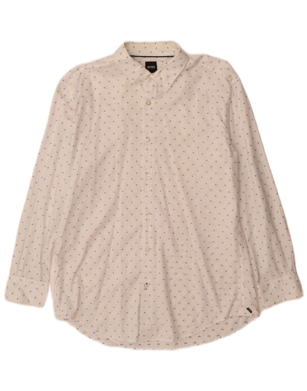 Camisas HUGO BOSS Hombre | Camisa slim fit de algodón con lunares blancos grandes