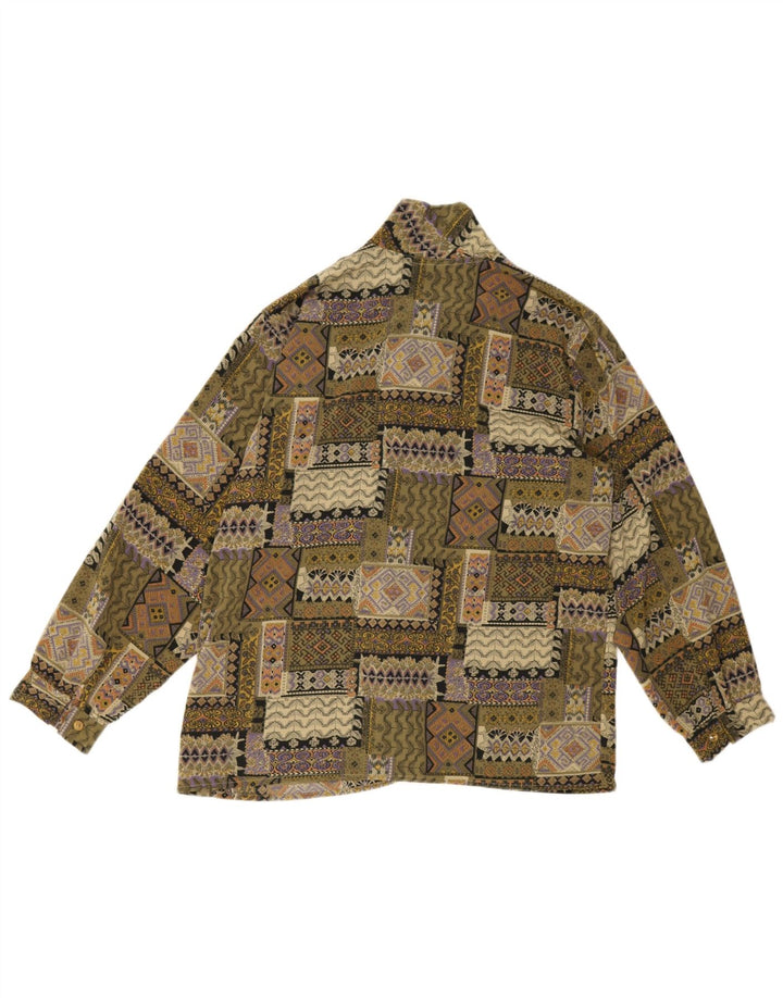 Camisa vintage para hombre pequeño patchwork multicolor