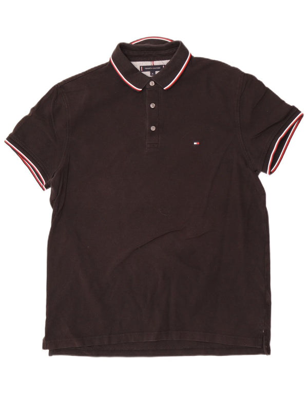 Tommy Hilfiger Polo Slim Fit para Hombre XL Algodón Negro