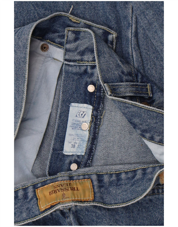Vaqueros Trussardi Mujer Rectos W38 L29 Azul Algodón