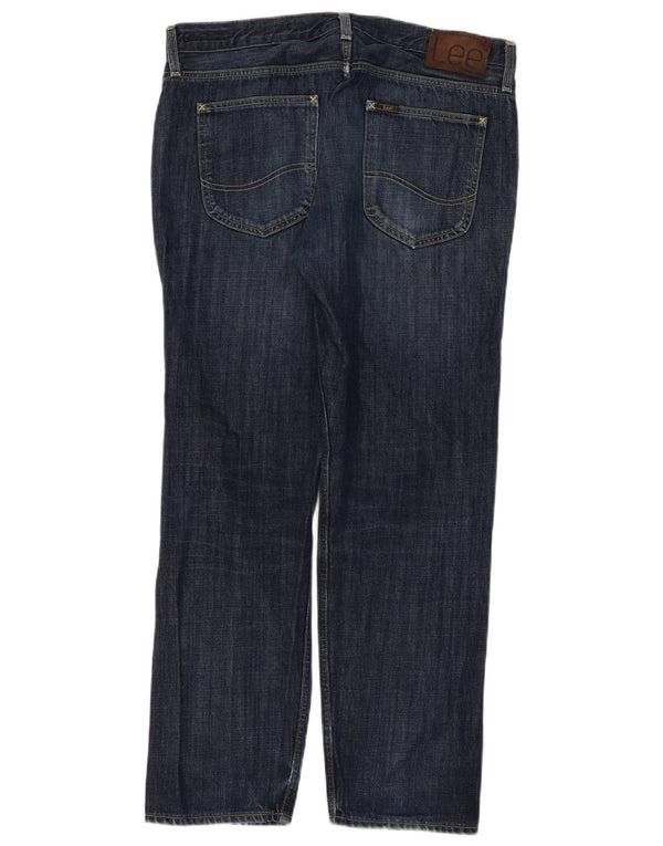 Vaqueros Lee Chase Tapered para Hombre W34 L32 Algodón Azul Marino