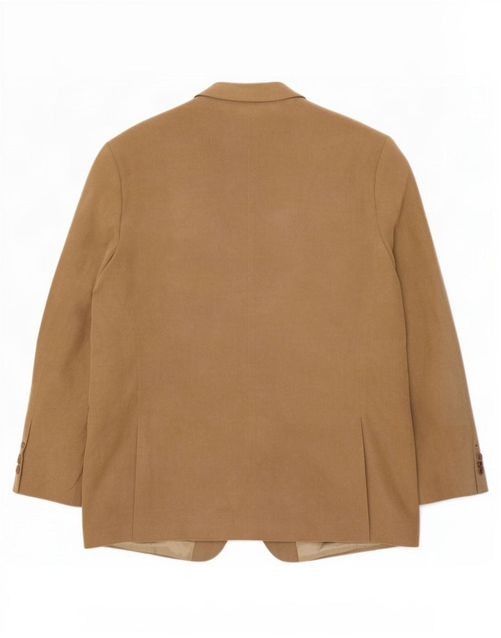 Marks & Spencer Chaqueta tipo blazer de 3 botones para hombre UK 44 XL Poliéster beige