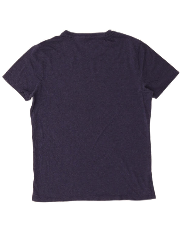 G-Star Hombre Camiseta Top Medium Azul Marino Algodón