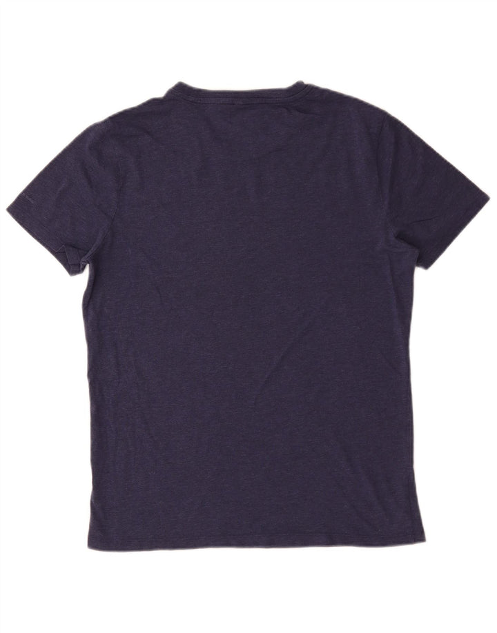 G-Star Hombre Camiseta Top Medium Azul Marino Algodón
