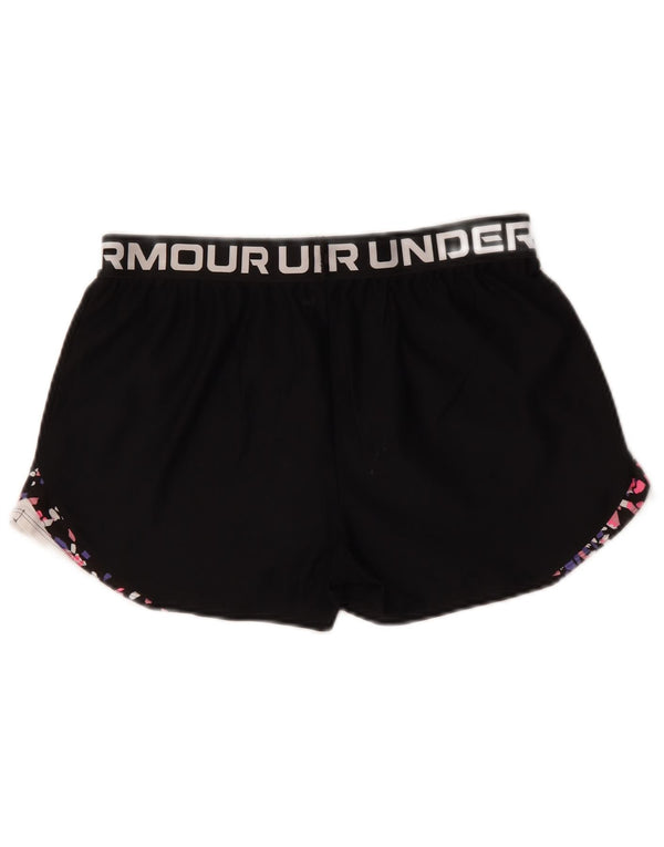 Under Armour Pantalones cortos deportivos Heat Gear Graphic para niñas 13-14 años XL Negro