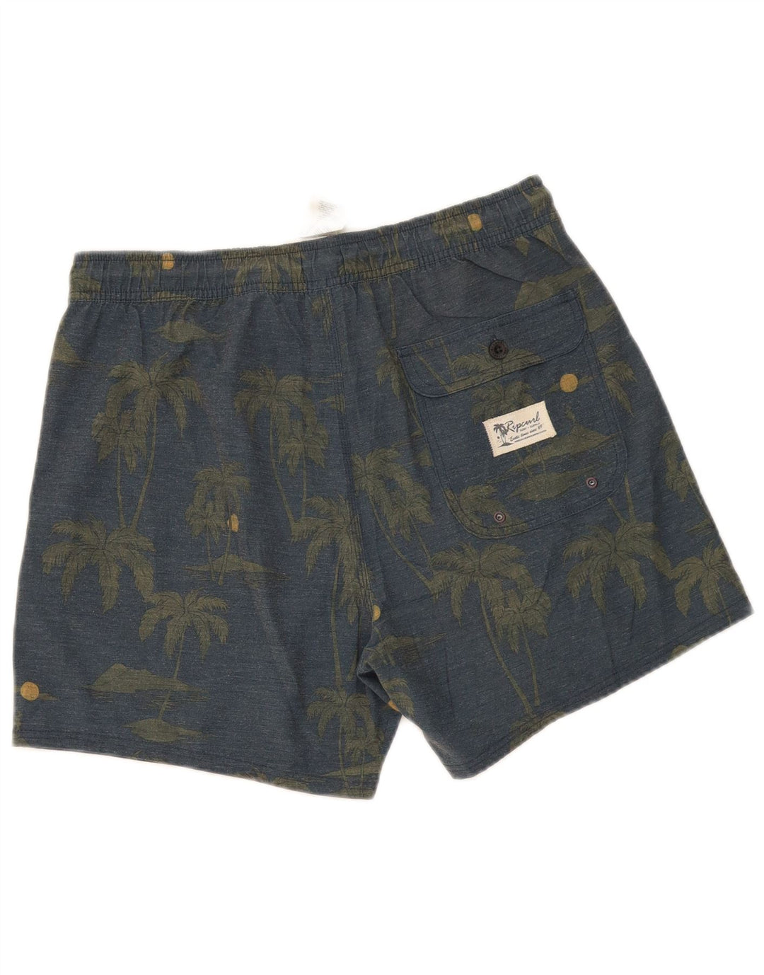 Pantalones cortos deportivos Rip Curl para hombre de algodón floral gris medio