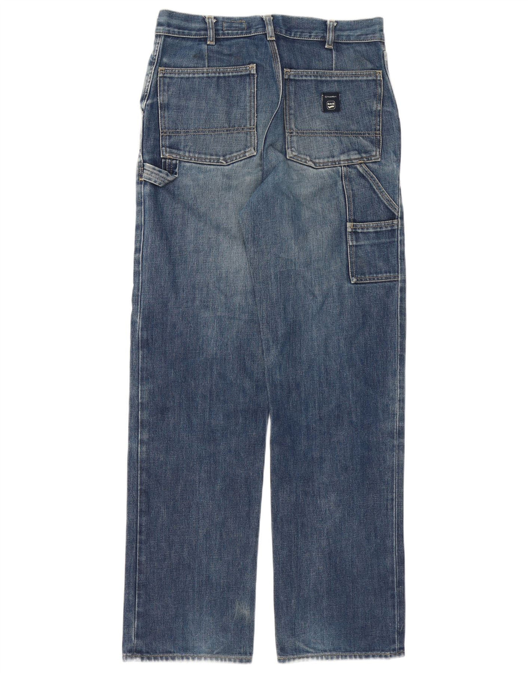 Vaqueros rectos para hombre Gas W29 L33 Algodón azul