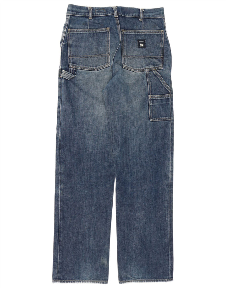 Vaqueros rectos para hombre Gas W29 L33 Algodón azul