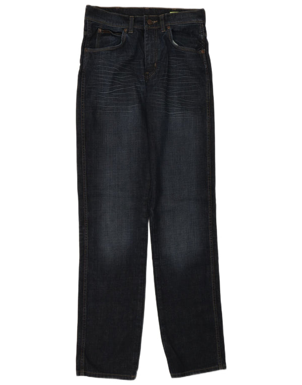 Wrangler Vaqueros rectos elásticos Texas para hombre W30 L34 Algodón azul marino
