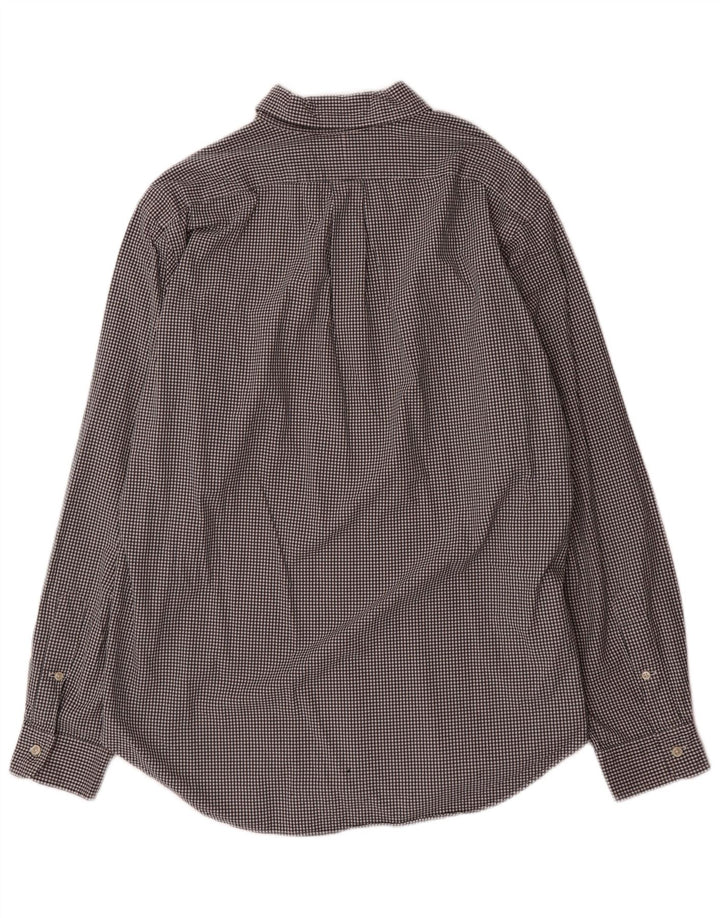 Ralph Lauren - Camisa de corte clásico para hombre, talla grande, algodón a cuadros, color negro